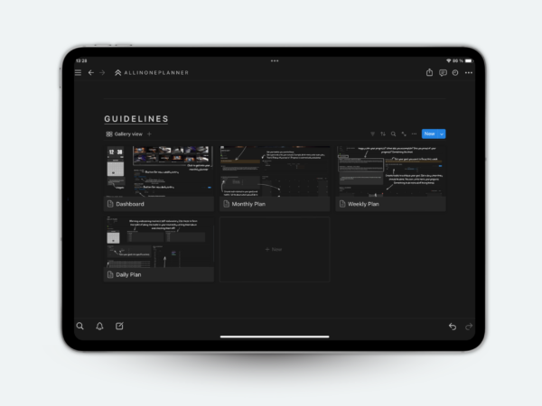 Notion Planner 4 Productivity and Life planner pages