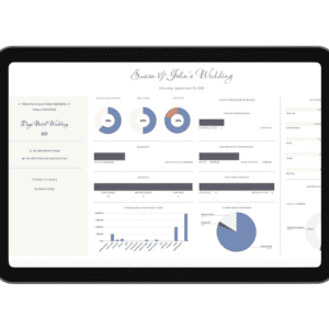 wedding planner Google Sheets