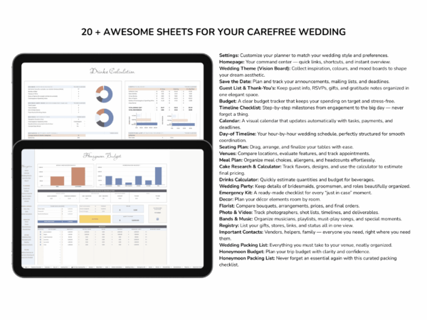wedding checklist template